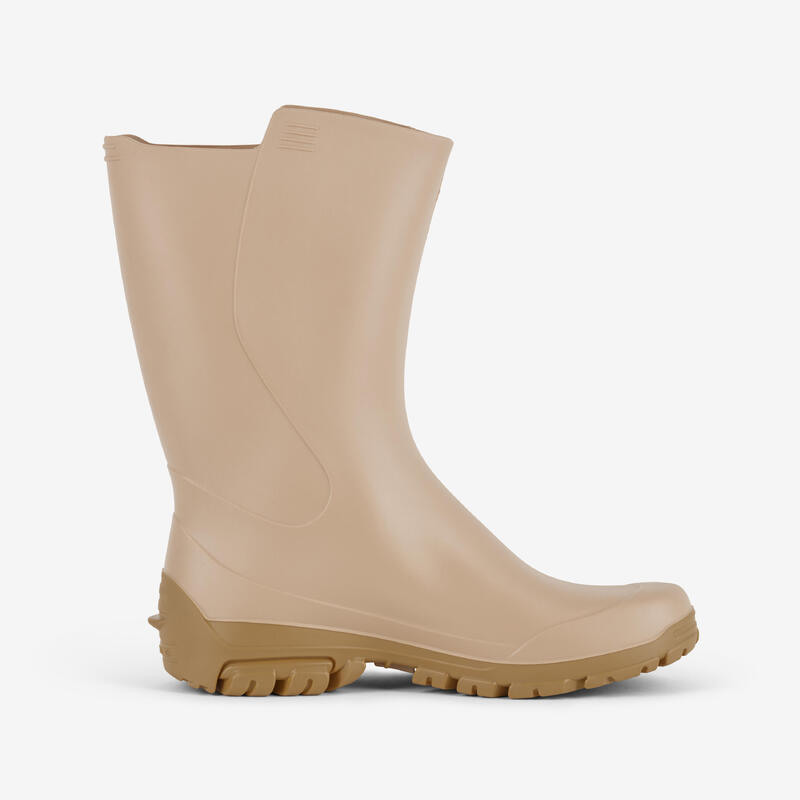 BOTTES DE PLUIE FEMME 100 BEIGE