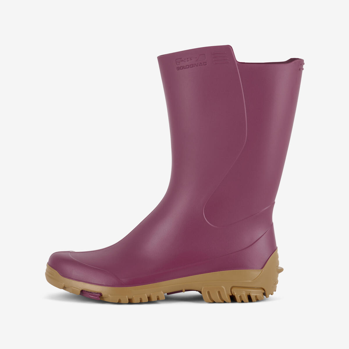 Bottes de pluie femme 100 violet