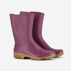 Bottes de pluie femme 100 violet