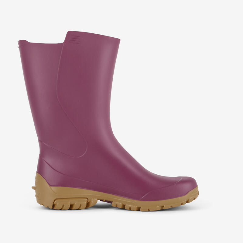 Bottes de pluie femme 100 violet