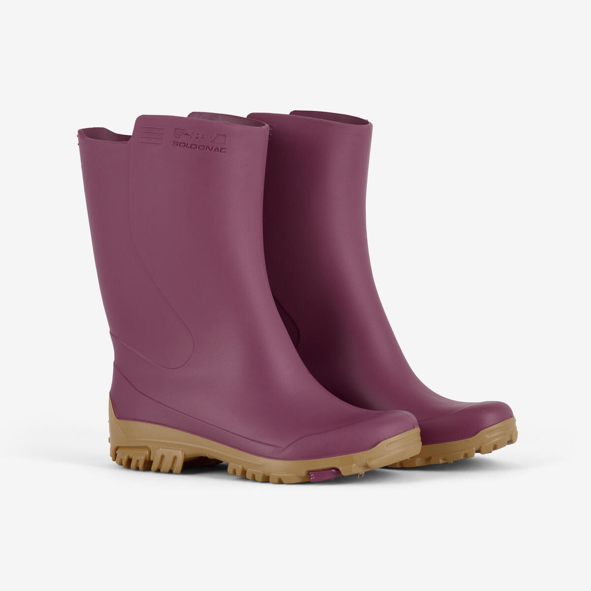Bottes de pluie enfant 100 violet