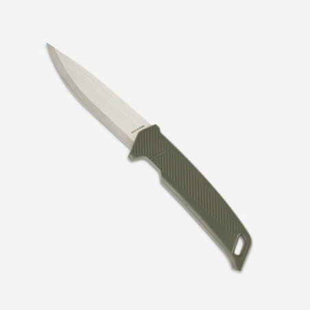 Fixed-blade hunting knife Sika 100 10cm - Green GRIP