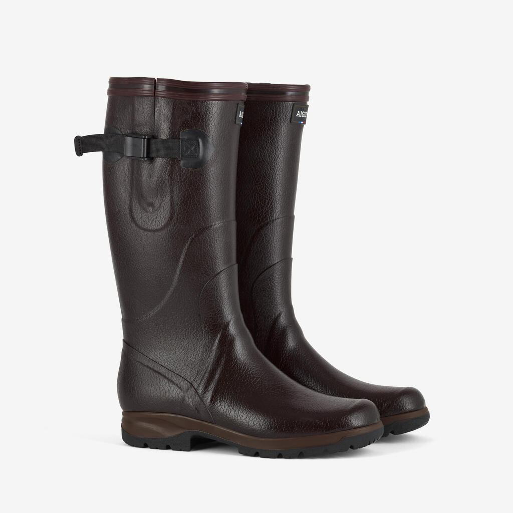 AIGLE Terra Pro Vario pánske gumené čižmy hnedé