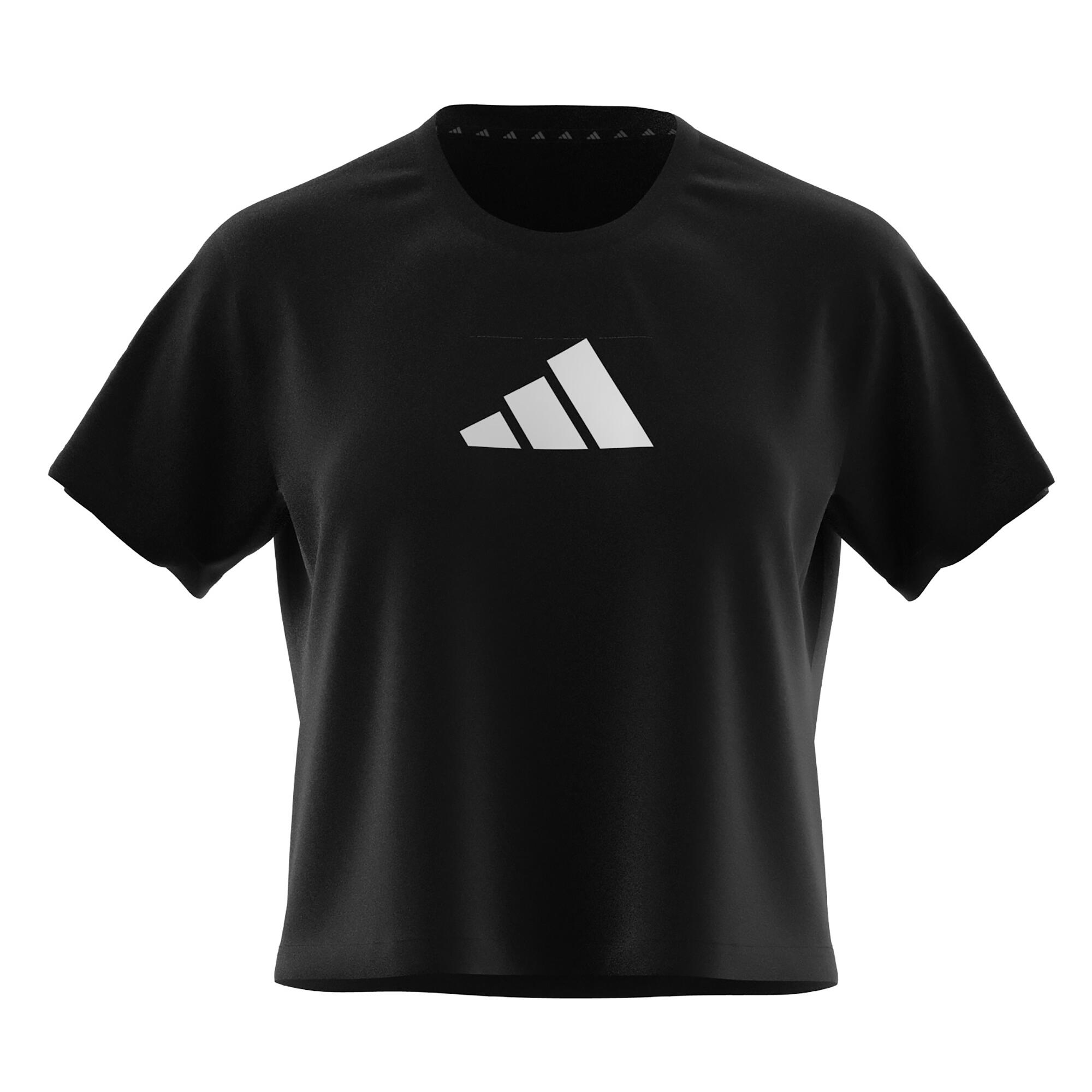 Adidas - T-shirt Imprimé Logo Adidas Femme - Noir - T-shirt Crop Top - Panoplies Training Adultes - - Xl - Decathlon