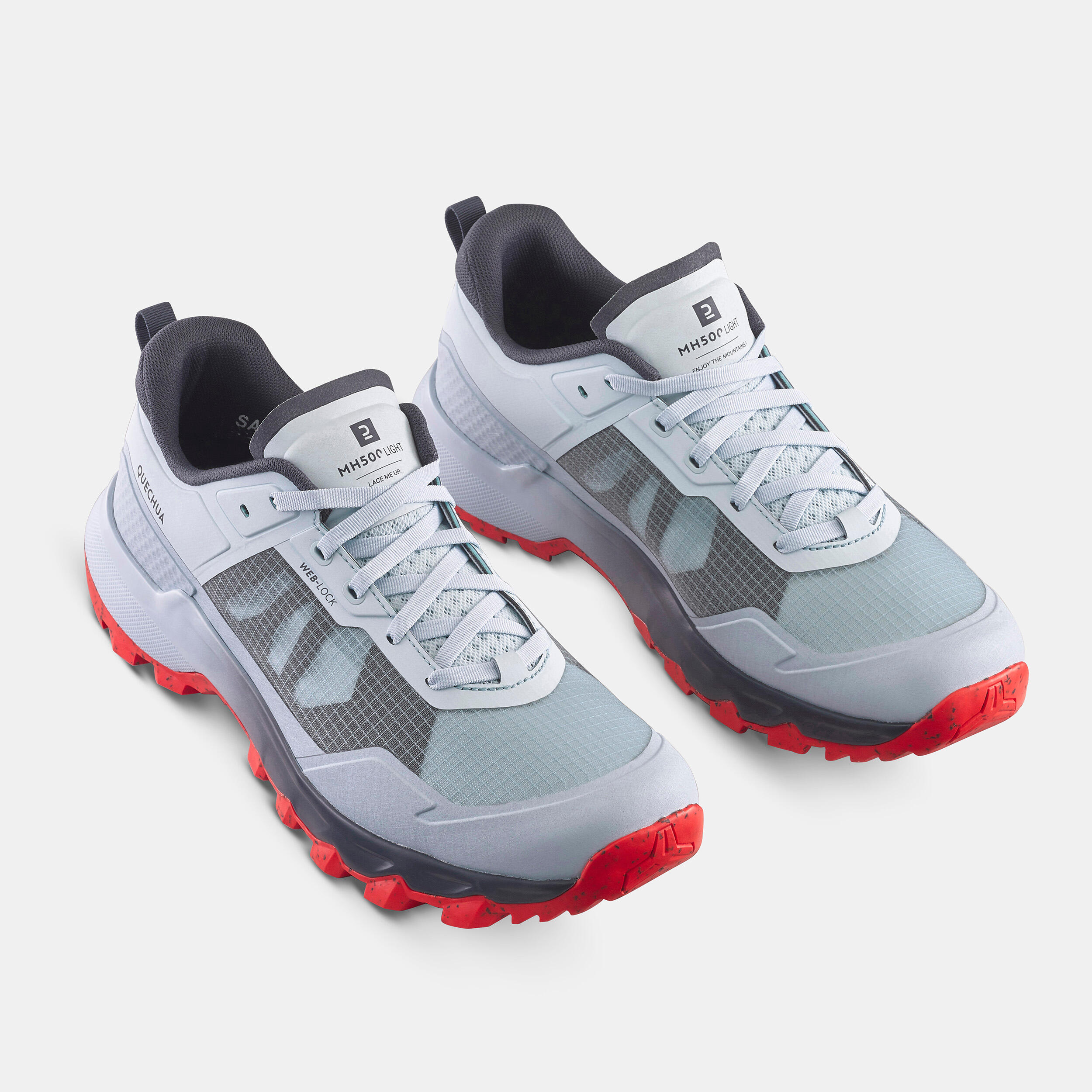 Men’s lightweight mountain hiking boots - MH500 Light -  Blue 3/17