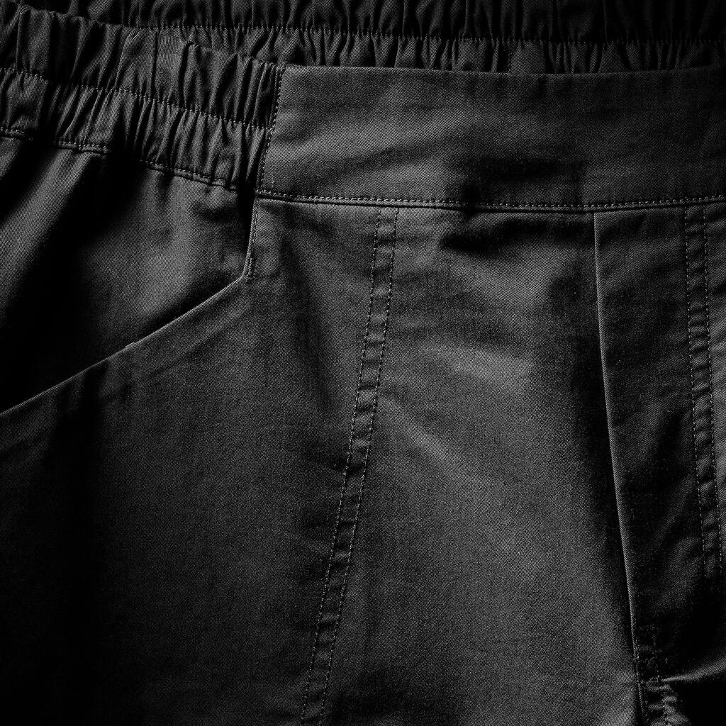 Crne muške pamučne pantalone za penjanje VERTIKA