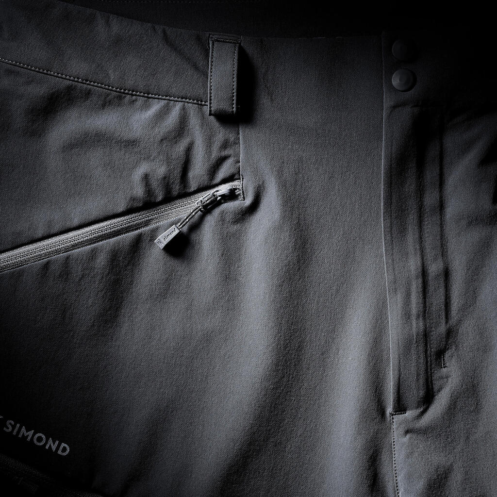 Men’s Mountaineering Trousers - ALPINISM LIGHT EVO - GREY