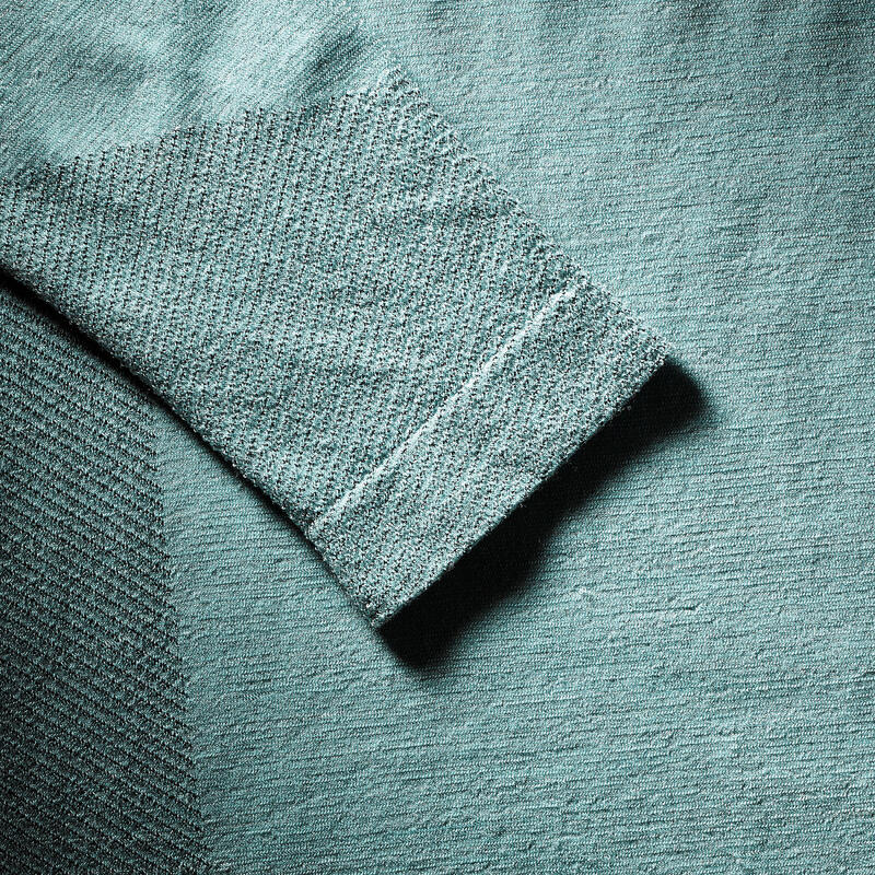 Naadloos damesshirt met lange mouwen voor bergsport wol