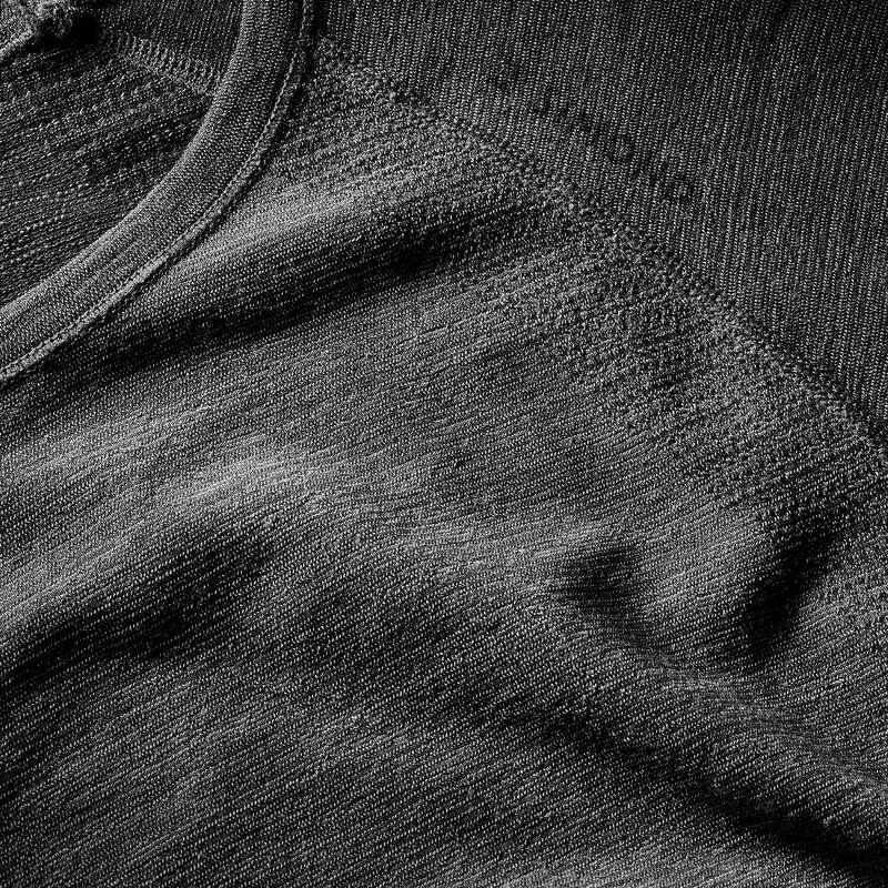 Naadloos shirt met merinowol voor alpinisme heren