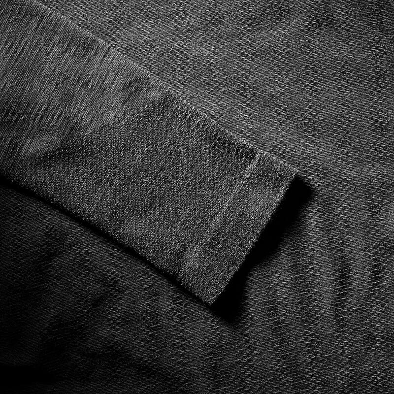 Tee-shirt seamless manches longues en laine mérinos homme - alpinisme