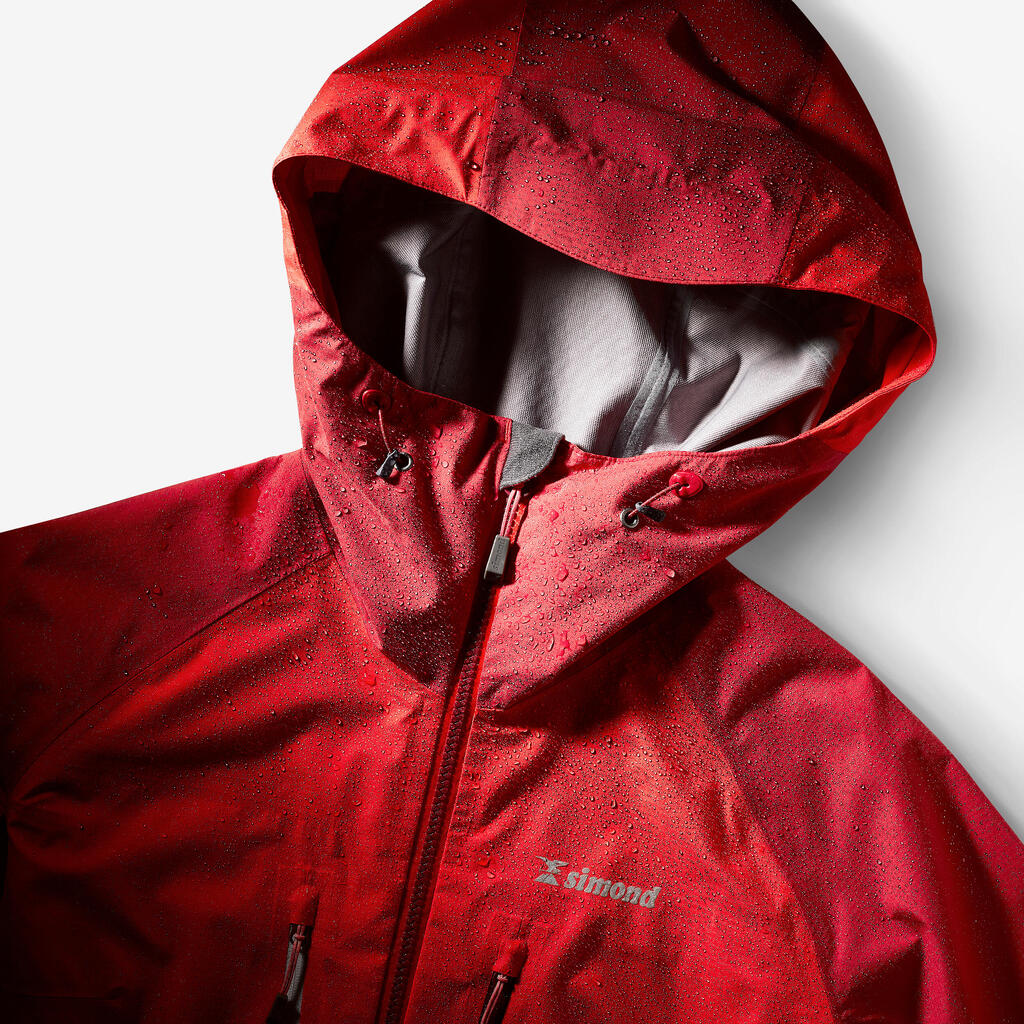 Women’s Mountaineering Waterproof Jacket - Alpinism Light Red