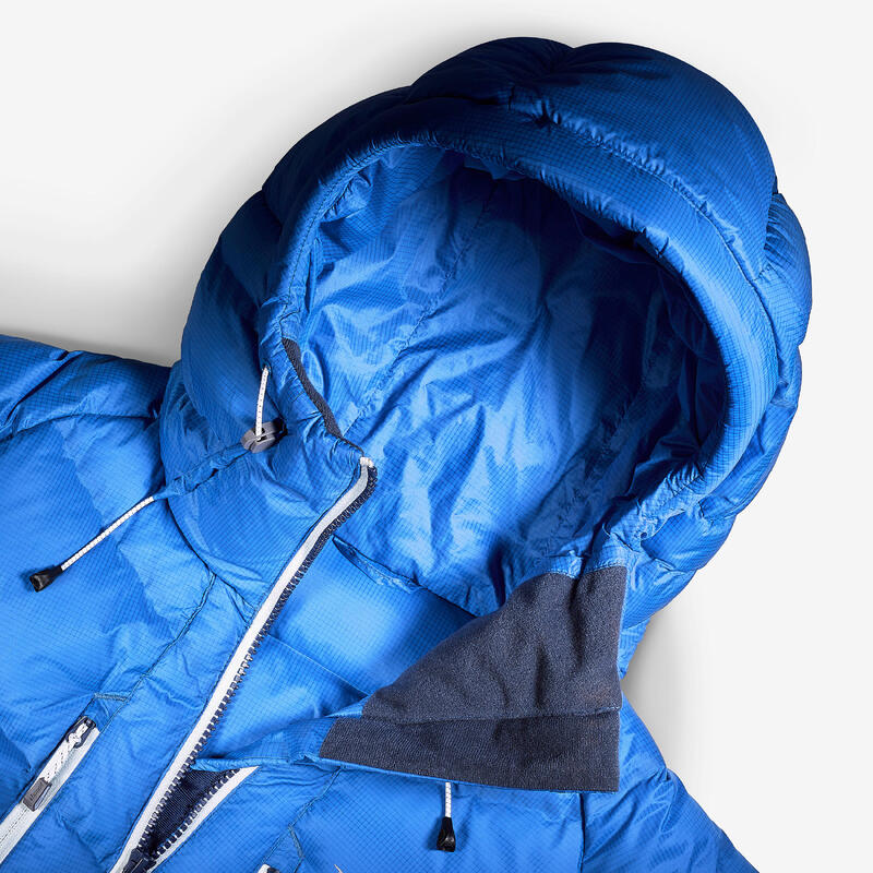 Geacă puf alpinism MAKALU albastru Damă 