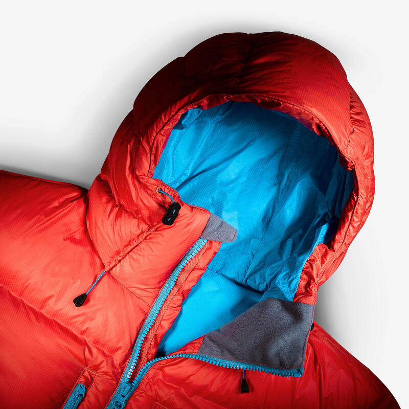 Doudoune d'alpinisme en duvet Homme - MAKALU rouge