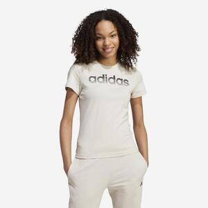 Camiseta Mujer Beis Estampado Logotipo ADIDAS