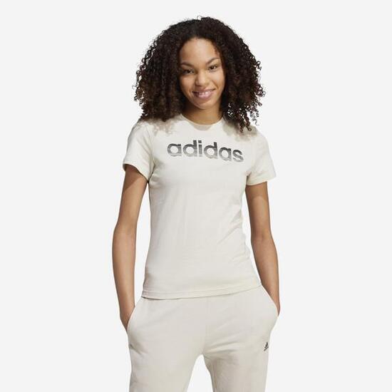 T-shirt imprimé Adidas femme - noir