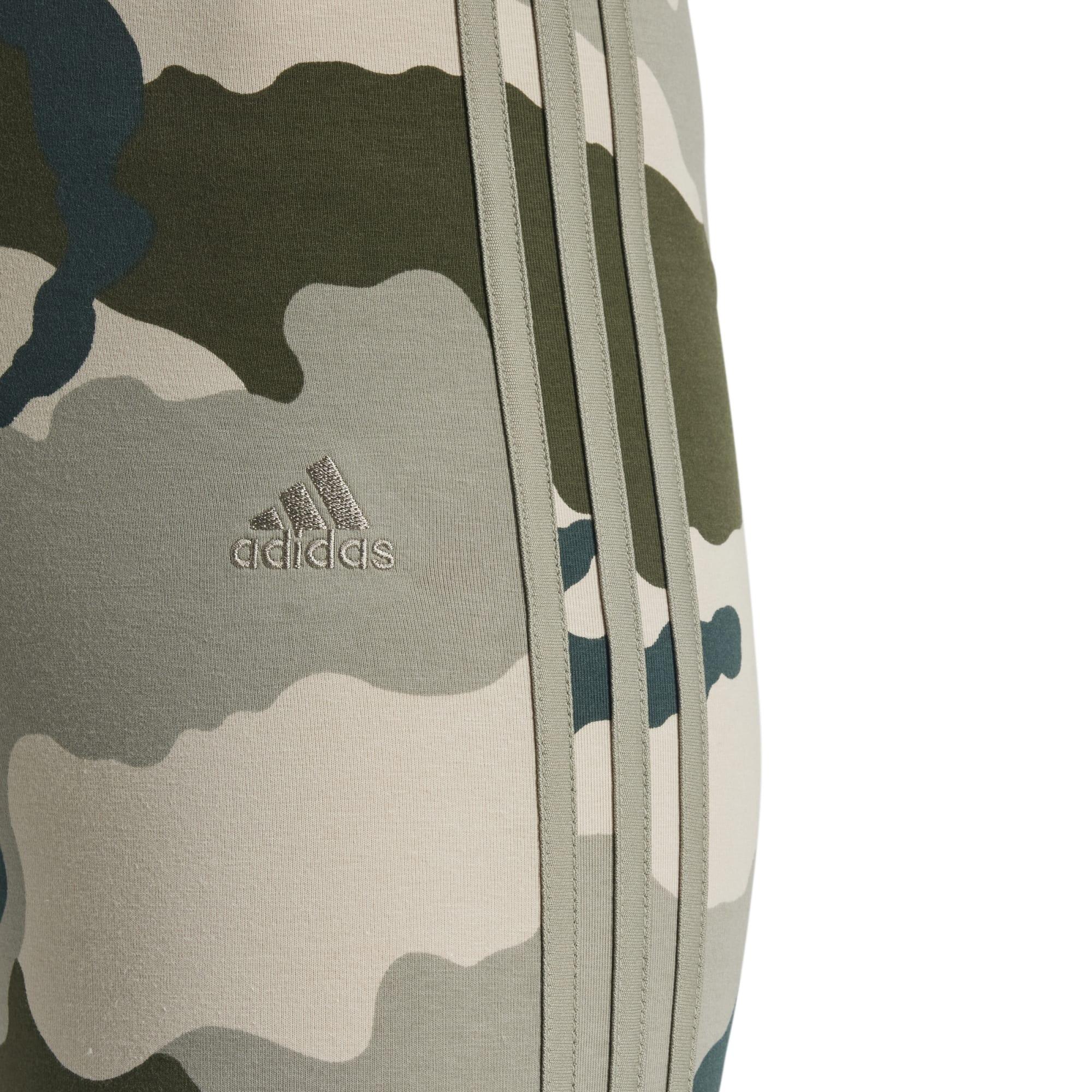 Legging imprimé 3 bandes Adidas femme - noir et camouflage 5/9
