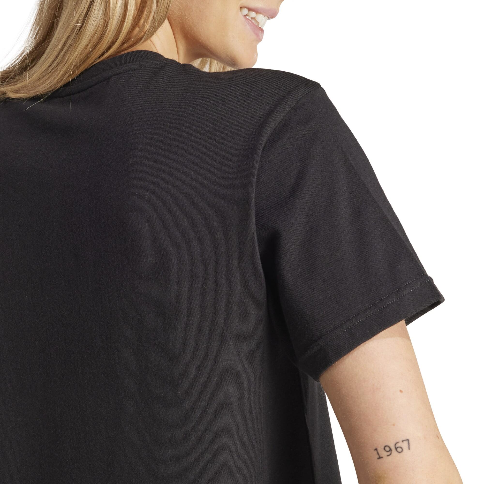 T-shirt imprimé logo Adidas camouflage femme - noir 6/10