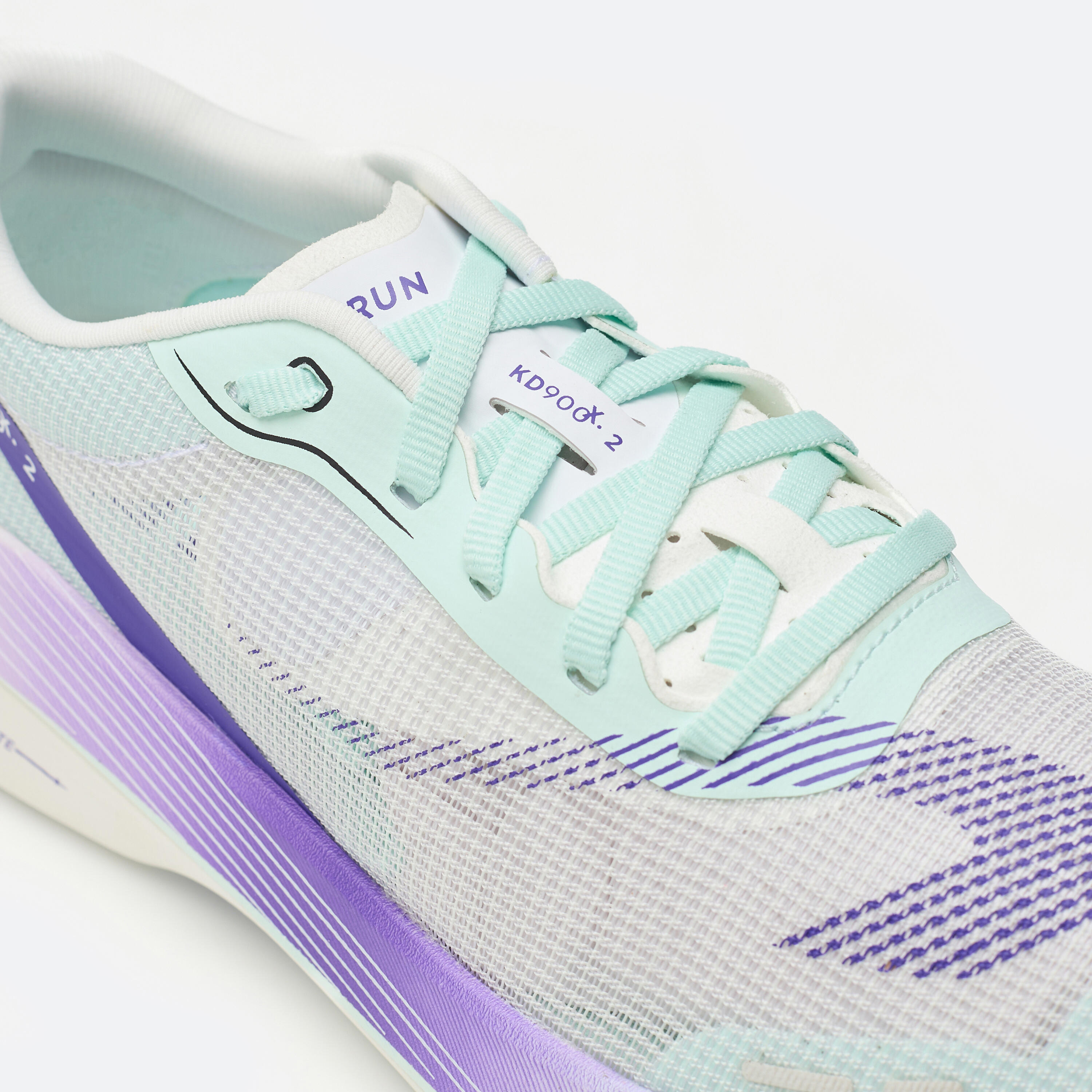 Women's Carbon Plate Running Shoes KD900X.2 - Light Green Purple