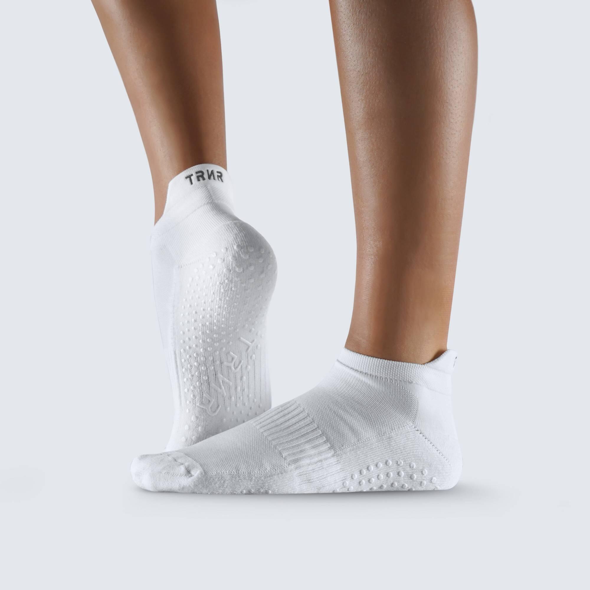 TRNR Ankle Grip Socks Us 4-8 White