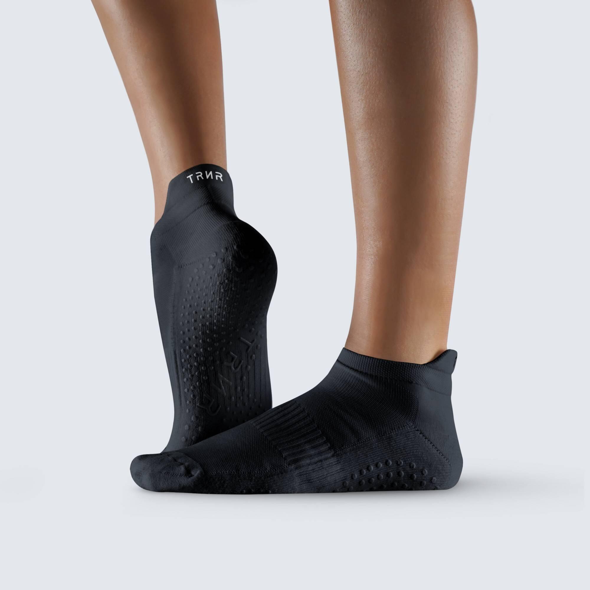 TRNR Ankle Grip Socks Us 9-11 Black