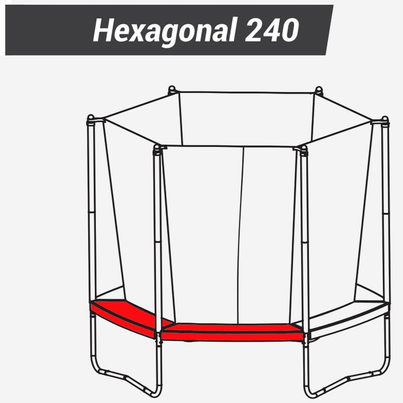 1/3 Contour mousse protection ressort, pièce détachée trampoline, Hexagonal 240