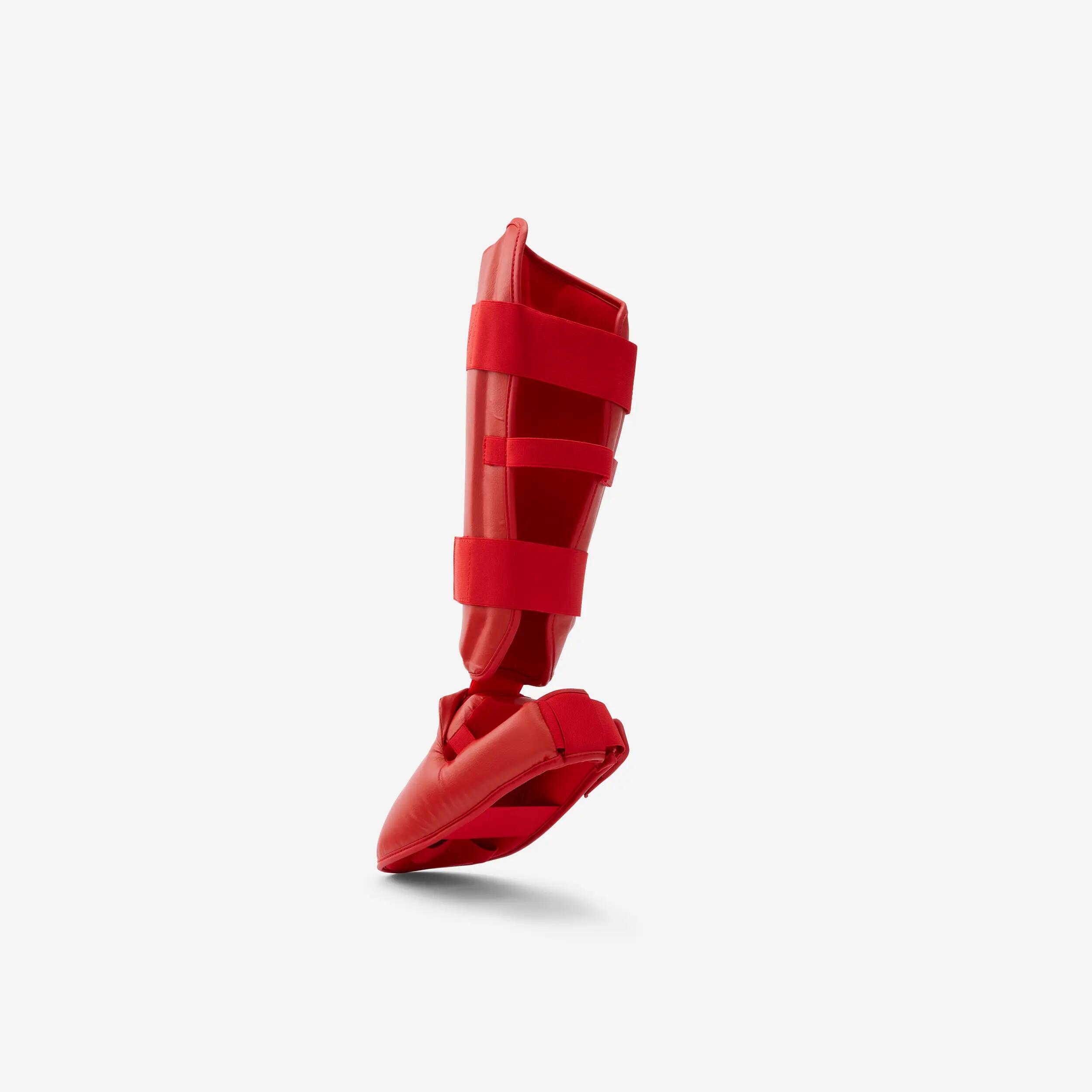 Karate Shin/Foot Guard 900 - Red 4/7