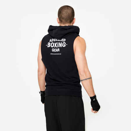 Boxing Hooded Tank Top - Black