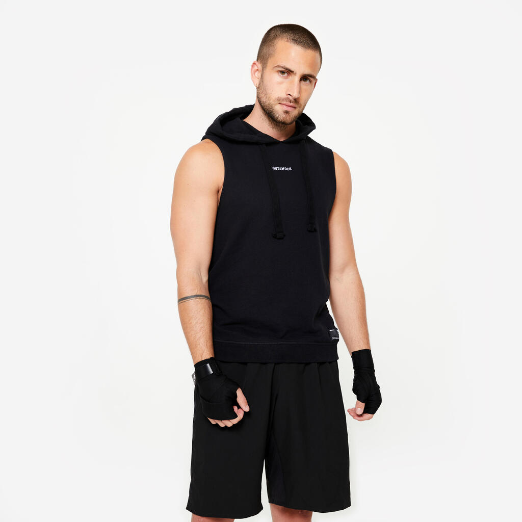 DEBARDEUR BOXE  CAPUCHE  NOIR