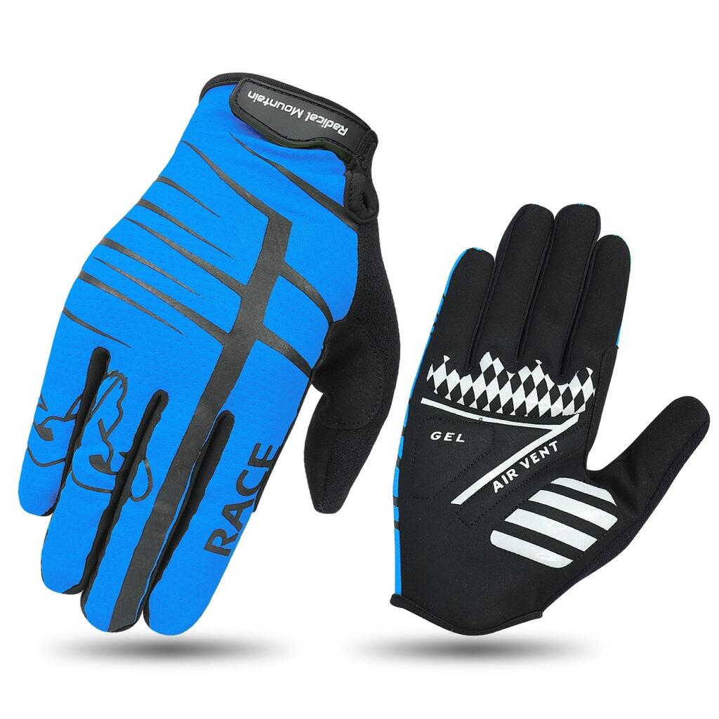 Guantes Ciclismo MTB Azul Negro RM