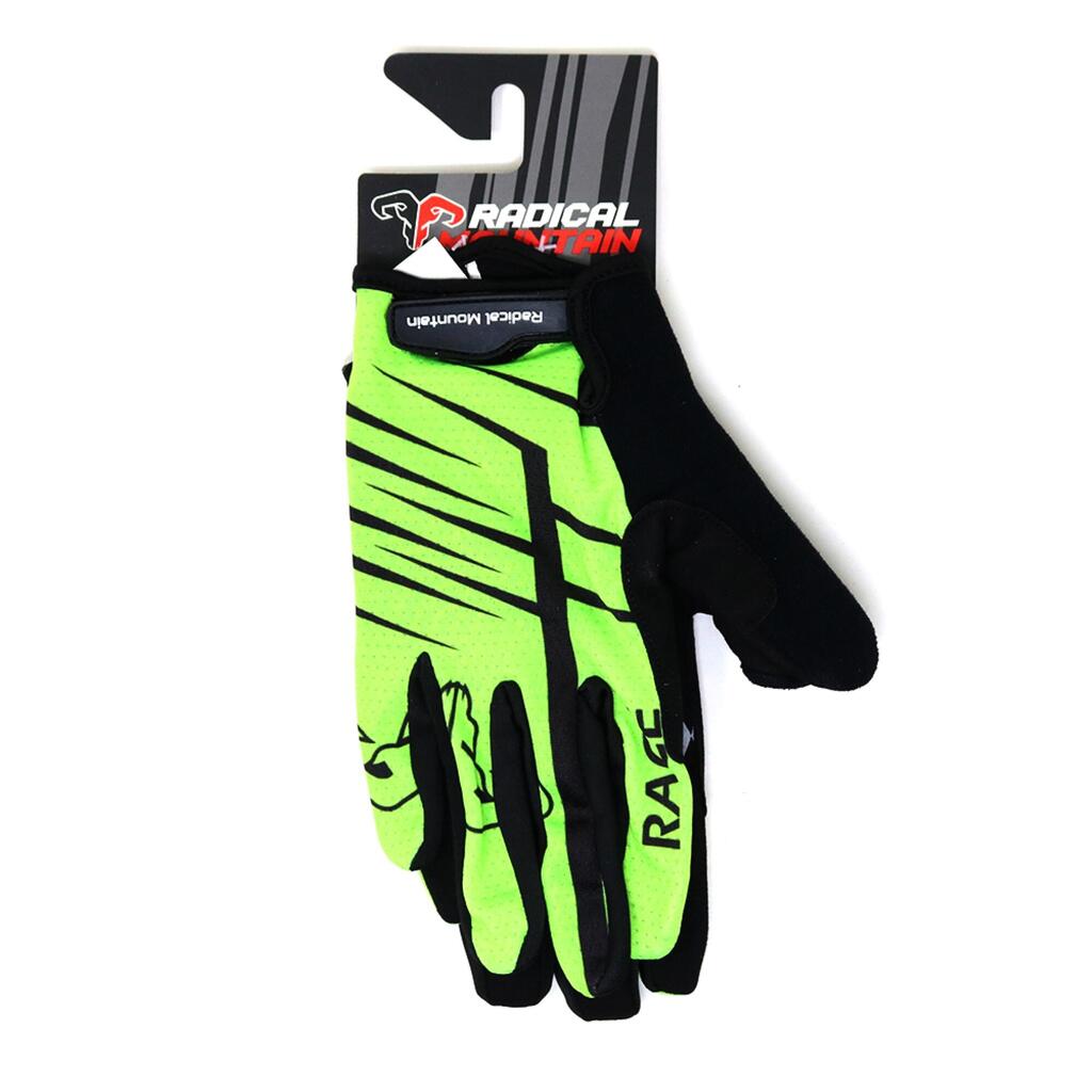 Guantes ciclismo MTB Verde negro