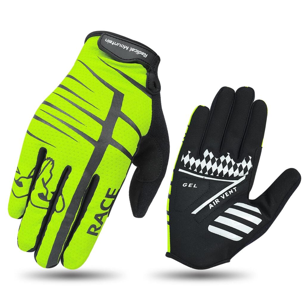 Guantes ciclismo MTB Verde negro