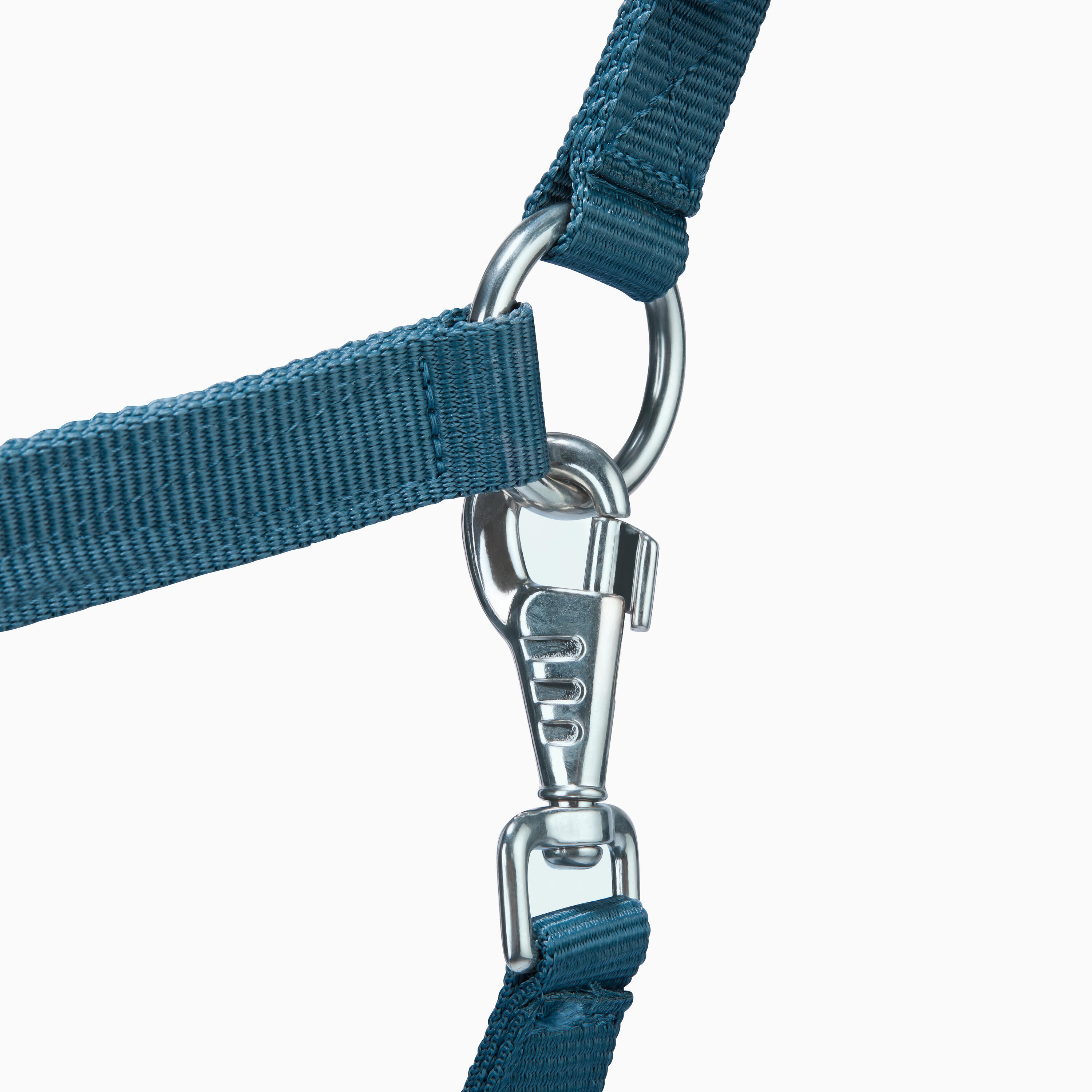 Horse Riding Halter + Leadrope Set - Nubuck/Blue-Grey 2/2