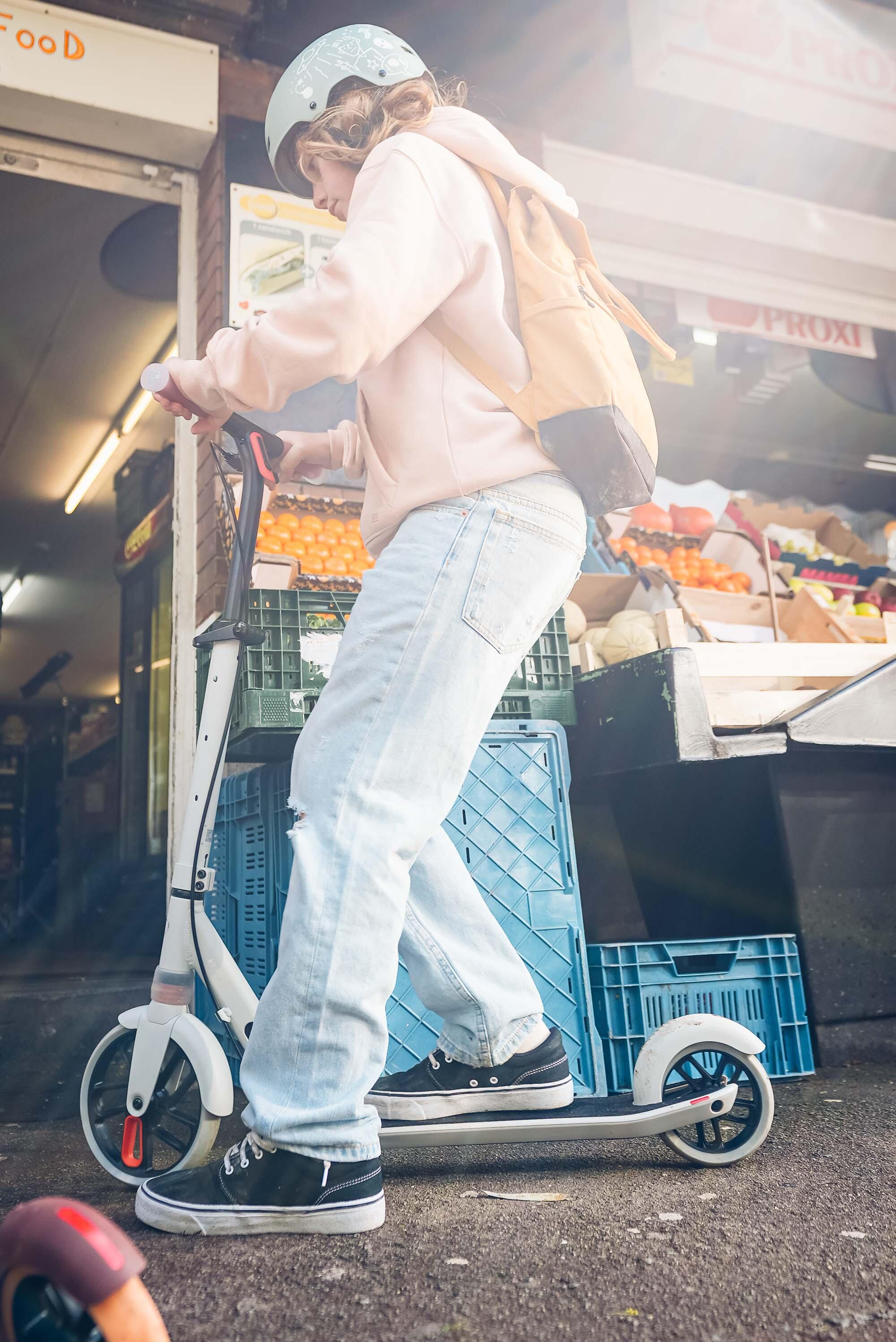 Scooter Tretroller Kinder ‒ M900 bordeaux/orange 19/36