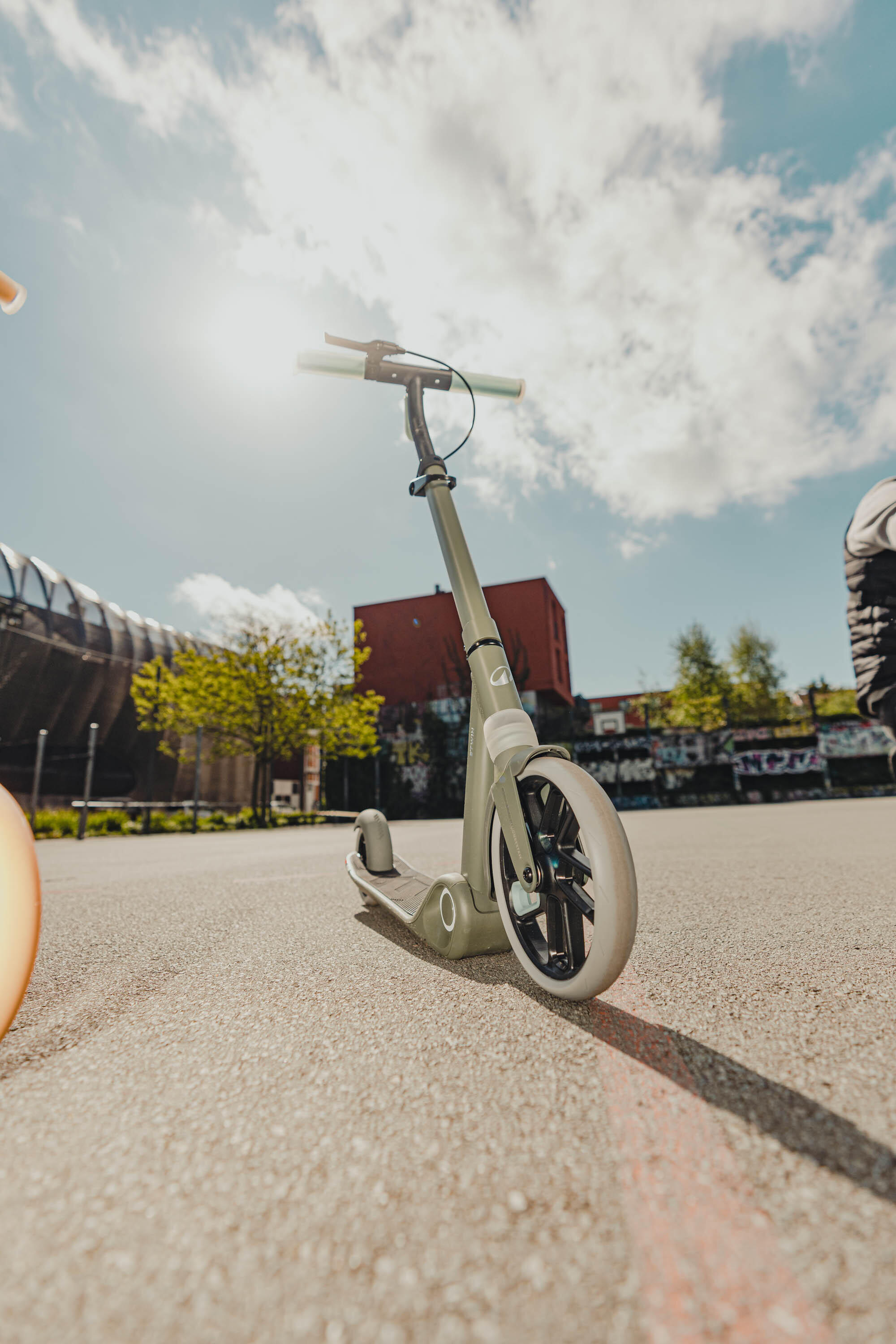 Scooter Tretroller Kinder ‒ M900 bordeaux/orange 23/36