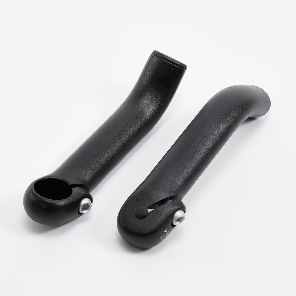 Curved Bar Ends - Black