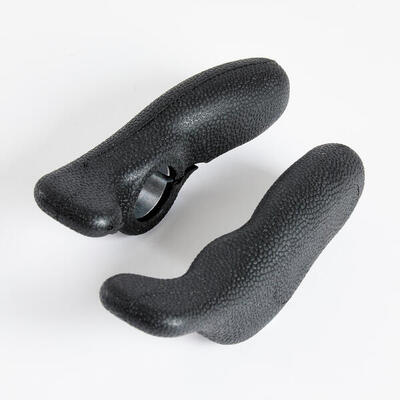 Bar end ergonomici neri
