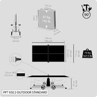 TABLE DE PING PONG EXTÉRIEURE PPT 930.2 NOIRE