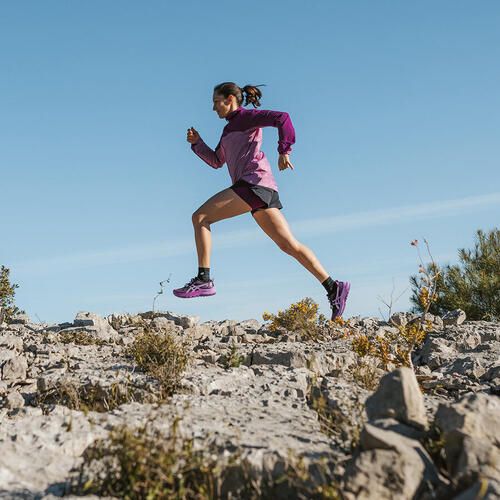 CHAUSSURES DE TRAIL RUNNING FEMME ASICS - GEL-TRABUCO 12 NOIR LAVANDE