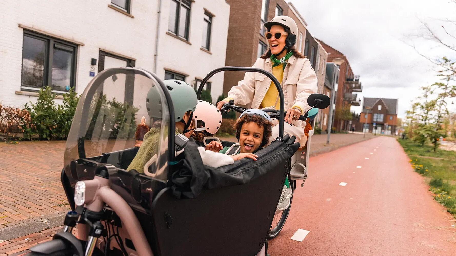 VÉLO CARGO ÉLECTRIQUE BIPORTEUR FAMILLE F900E