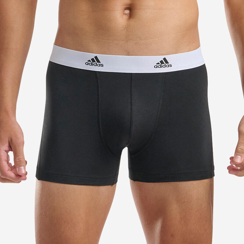 Calzoncillos boxer pack 2 Hombre adidas negro