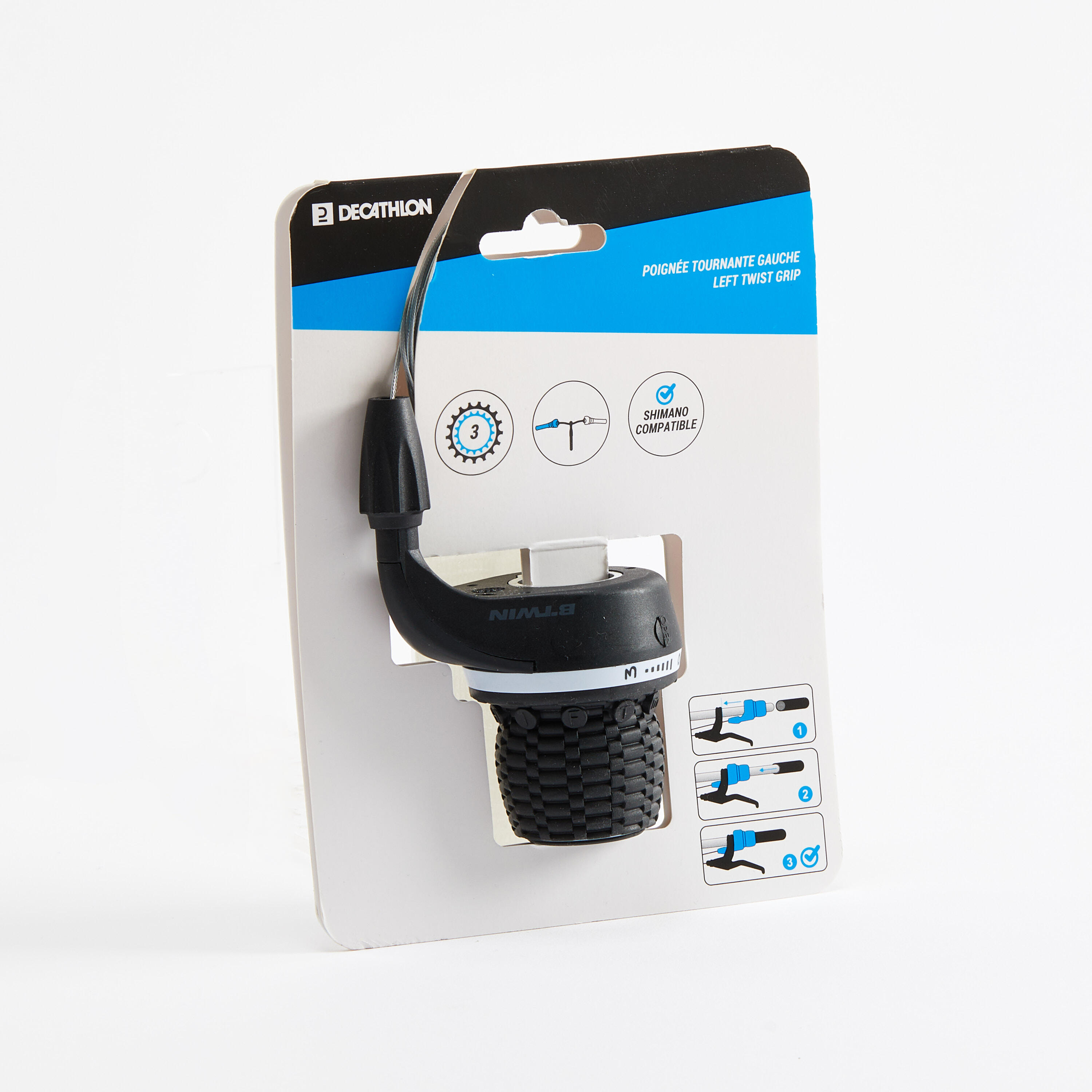 3-Speed Left Grip Shifter - DECATHLON