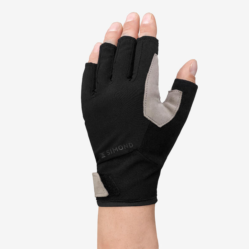 Handschoenen voor via ferrata zwart/beige