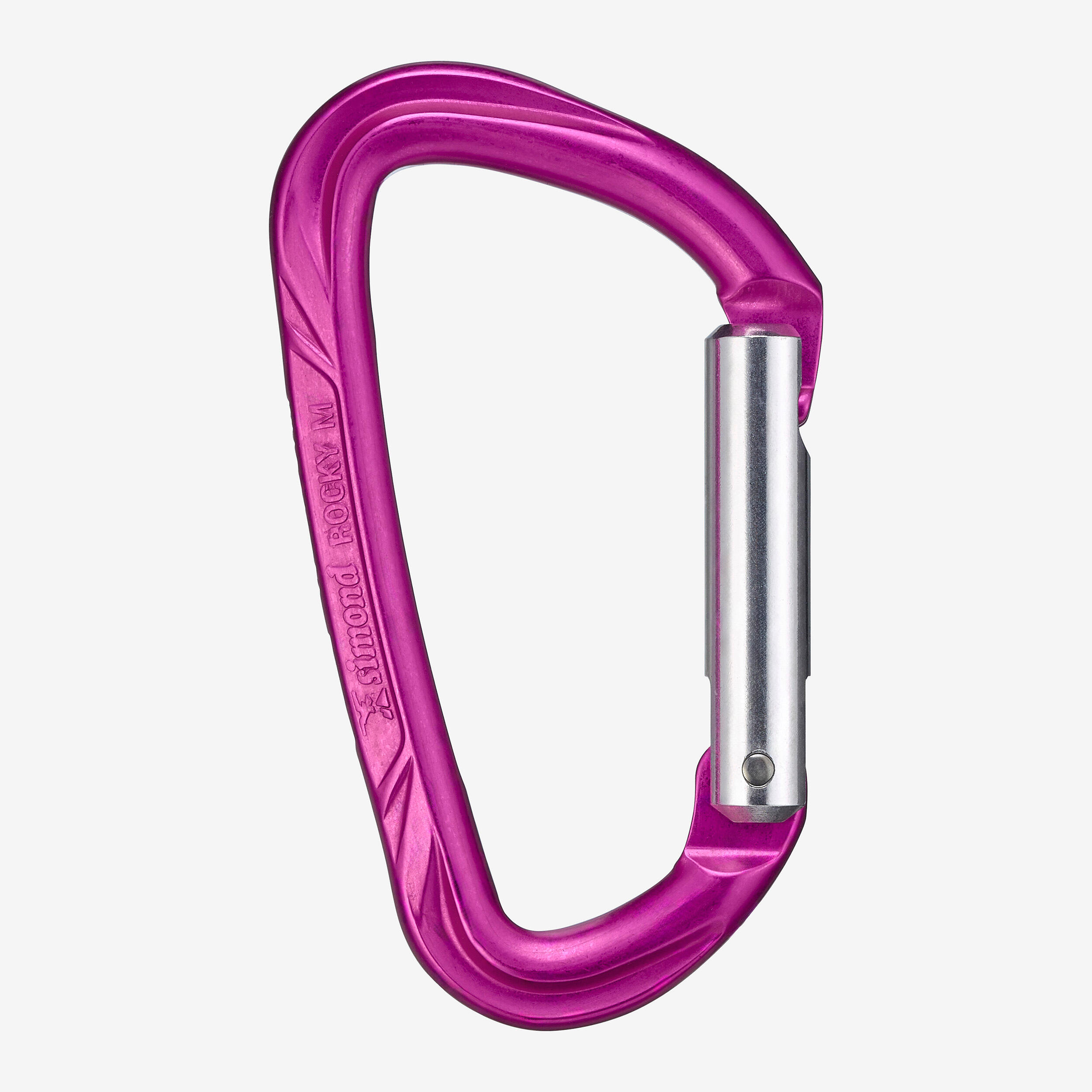 Mosquetão para escalada de progressão rocky m rosa