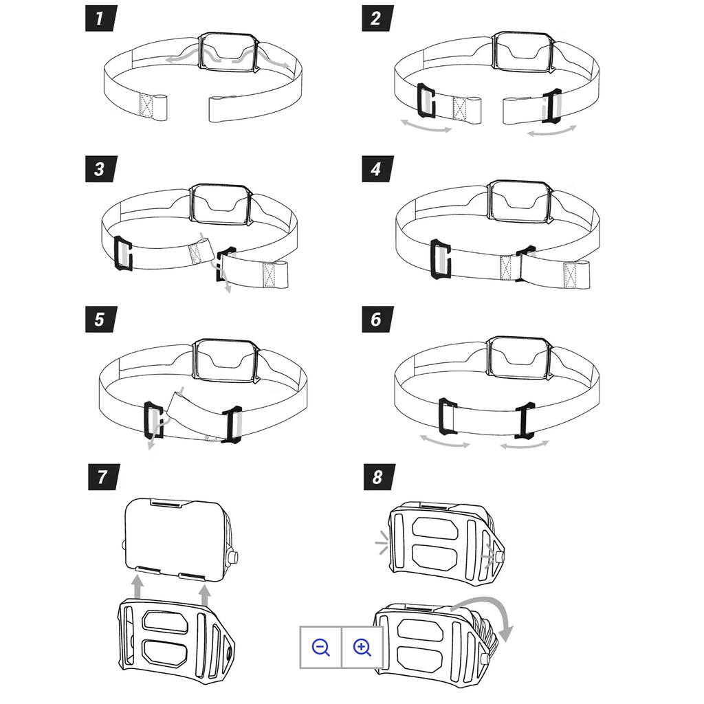 Replacement holder for headlamp HL900 V2 HYBRID