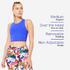Women's Medium Support Crop Top - Indigo Blue