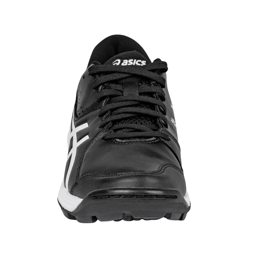 Kinder Feldhockeyschuhe Jugendliche - GEL-PEAKE 2 GS schwarz/grau