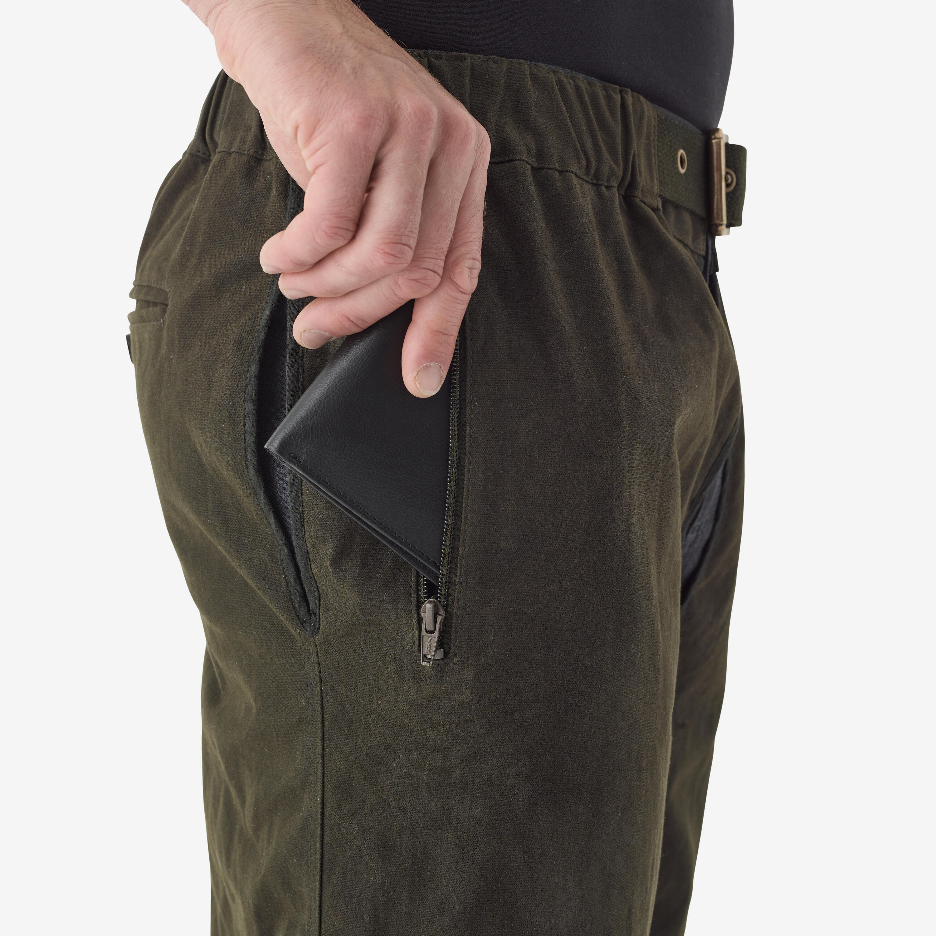 Overtrekbroek voor de jacht geolied waterdicht sterk 4/5
