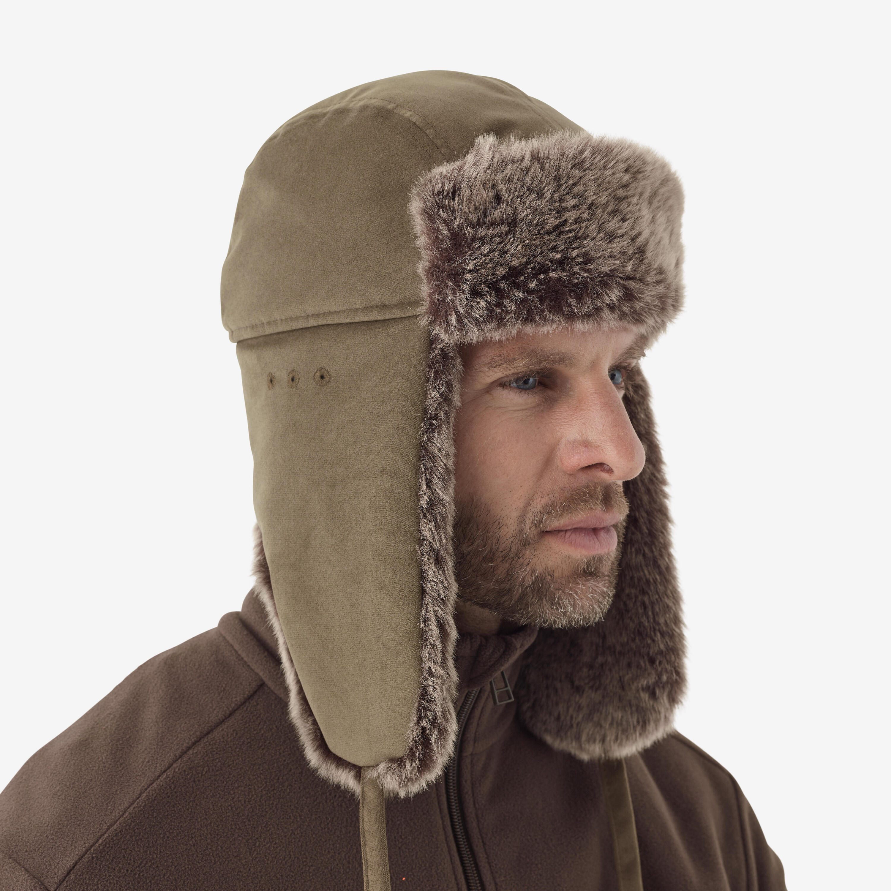 Faux-Fur Waterproof Hat - Brown 8/10