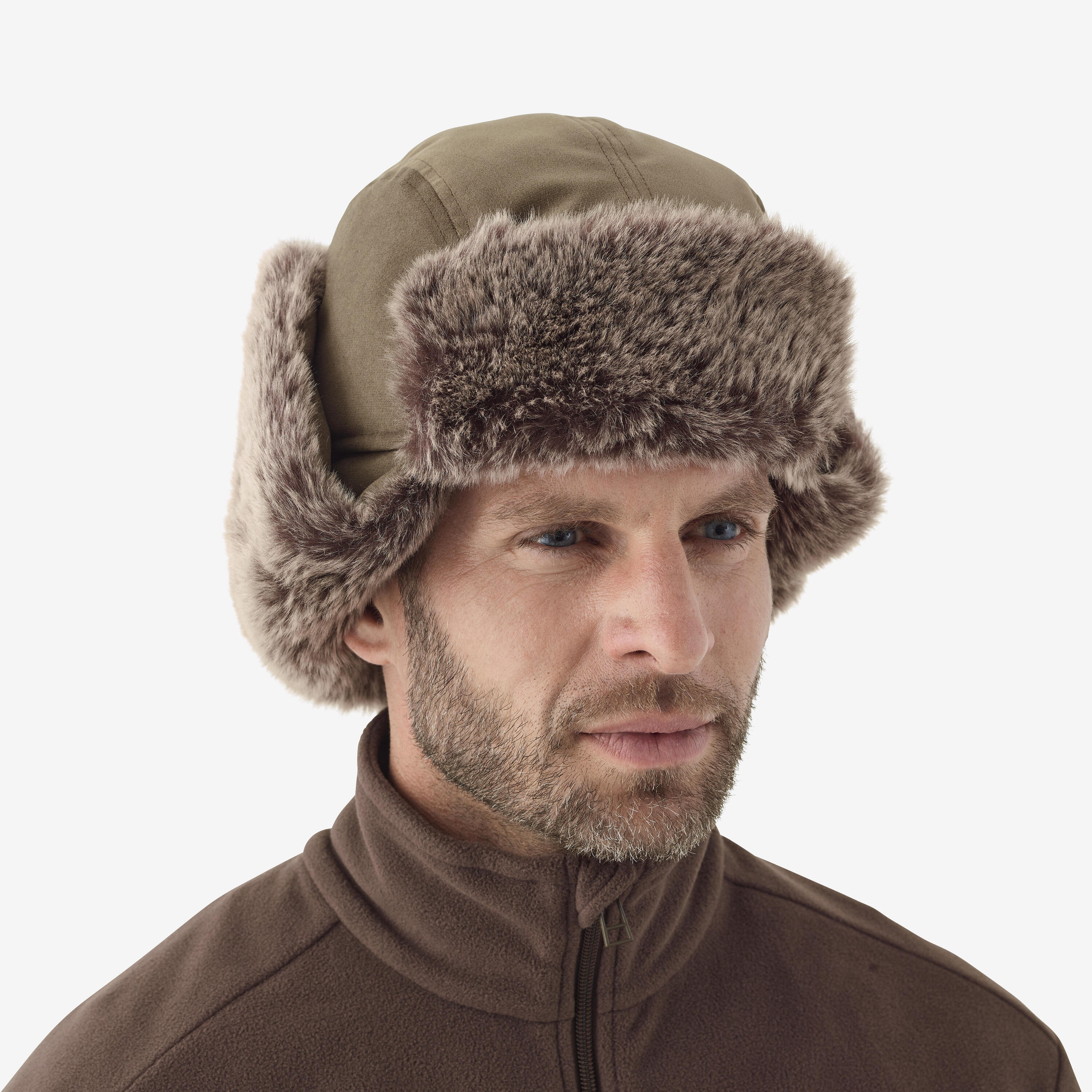 Faux-Fur Waterproof Hat - Brown 6/10
