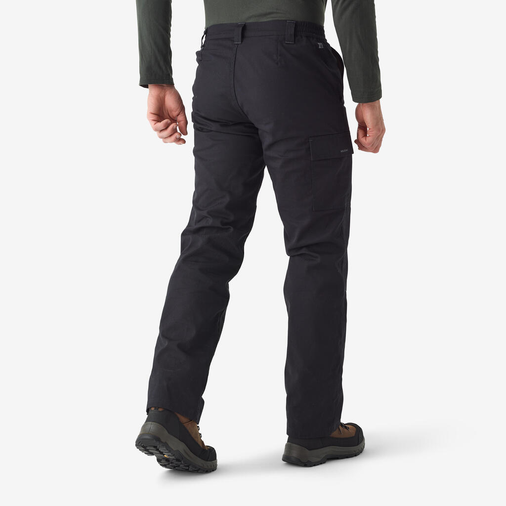 WARM CARGO TROUSERS 100 BLACK